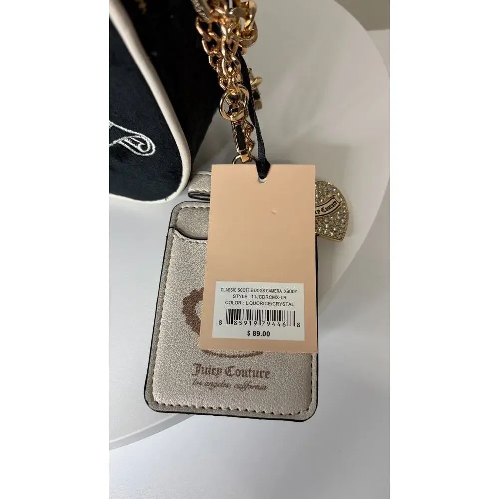 Scottie Dogs Camera Xbody Juicy Couture Crossbody Purse Black and White - NWT - Picture 9 of 16